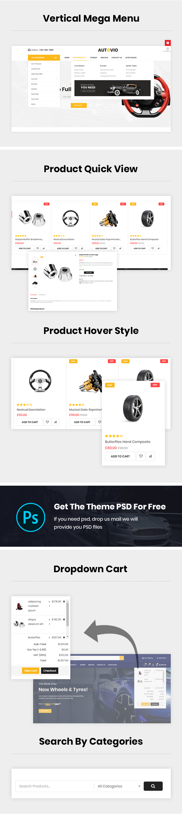 Car Parts And Accessories WooCommerce Theme